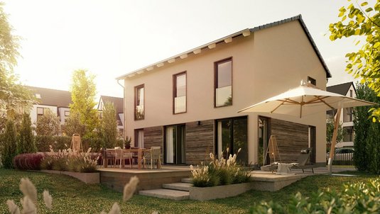 Modernes Stadthaus für Ihr neues Zuhause in Daverden Modernes Stadthaus, das im Baugebiet Wacholderweg in Daverden gebaut werden kann, ideal für Familien, die mit Contura Bau ihr Eigenheim planen möchten