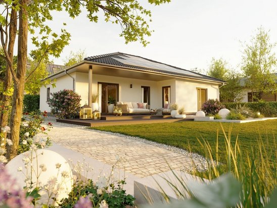 Winkelbungalow mit gemütlicher Terrasse im Landkreis Verden als Ausdruck von Komfort und naturnahem Wohnen