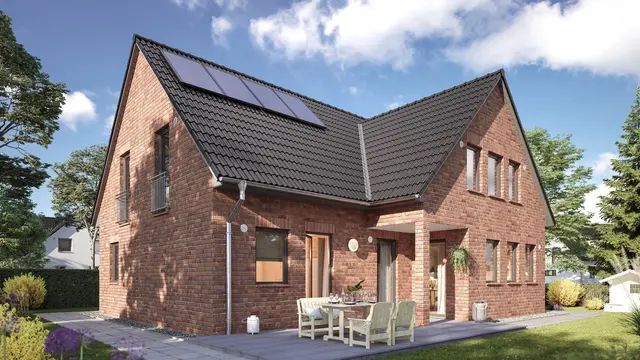 Einfamilienhaus mit Klinkerfassade, Solaranlage und Terrasse in Wagenfeld-Ströhen