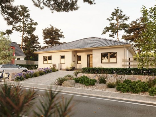 Moderner Bungalow mit gepflegtem Garten im Landkreis Verden für komfortables und barrierearmes Wohnen