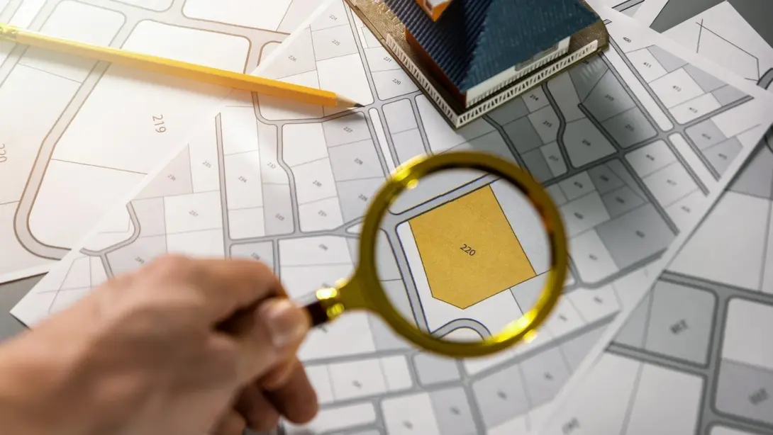 Grundstück in Steyerberg planen mit Contura Bau GmbH Grundstücksplanung in Steyerberg mit Lageplan, Hausmodell und Lupe