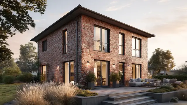 Zweigeschossiges Klinkerhaus mit Terrasse und Garten in Martfeld